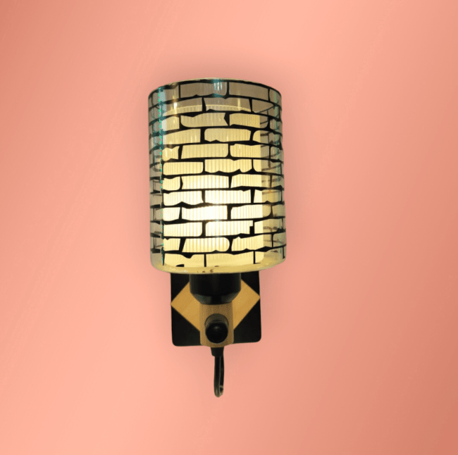 TRACKLITE WALL LIGHT  Home Decor Brick Jali Wall Light for Home Decoration Living Room Wall Lamp ( WITH 1 BULB FREE FREE )