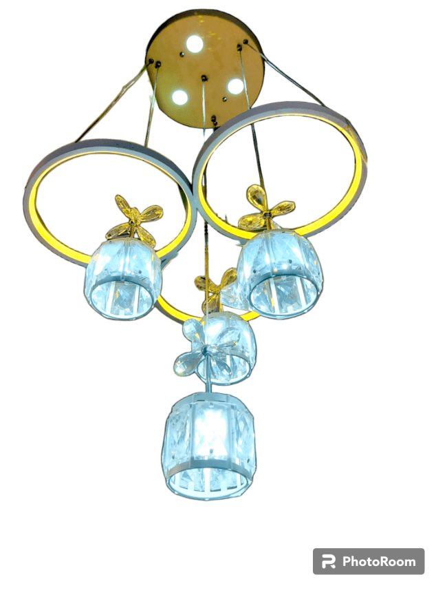 TRACKLITE HANGING LIGHT FLOWER LIGH  Enterprises Modern Home Embellishing Crystal Chandelier Lightning Fixture Ceiling Light - Small Size LED LIGHT