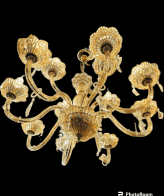 TRACKLITE TRACKLITE Antique Design Crystal Hanging Ceiling Light Chandelier Crystal k9 Orginal ( 25- inch L — 19- inch W ) JHUMMMAR for Home ( INSTALLATION FREE + 12 BULB FREE FREE )