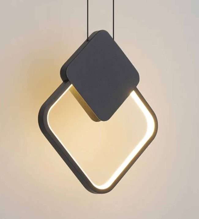 TRACKLITE HANGING Nordic LED Pendant Hanging Light Dining Room for Living Room Cafe Hallway Rhombic