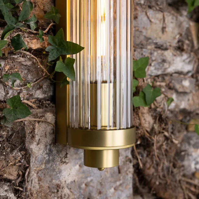 TRACKLITE  WALL LIGHT  Gold Glass Wall Sconce Metal Vanity Wall Light for Bathroom  Livingroom Bedroom Kidsroom( WITH  BULB  FREE FREE )