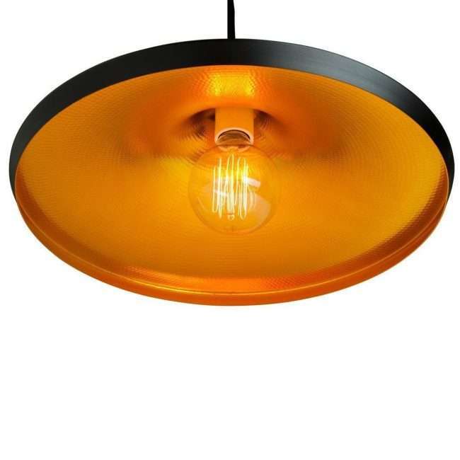 TRACKLITE Antique Single Head Metal Groot Big Tawa Shade Pendant and Vintage Hanging Ceiling Led Light for Home, Hall Jumar Lighting. (Pack of 1 with Bulb FREE FREE)