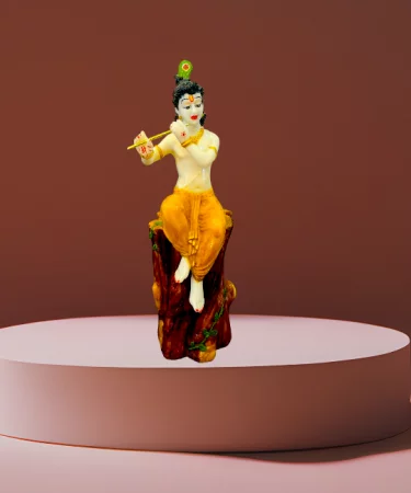 TRACKLITE  Krishna Showpiece  ( 21- Inch L - 7- inch W ) for Table Decor and Gifts