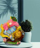 TRACKLITE  Radha Krishna Murti Statue Showpiece with Cow for Home Decor Living Room Office Gift Items Decoration Showpiece (17 - inch L - 15 inch W ) (Multicolor)