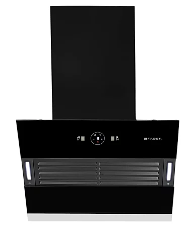 Faber 60 cm 1200 m3/hr Slant, Filterless Auto Clean Chimney, 12Yr Warranty on Motor(2Yr Comprehensive)|| Italian Design (HOOD VERTIGO FL SC AC BK 60, Touch & Gesture Control, Black) (19- inch L _ 24- inch W )
