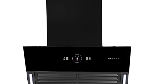 Faber 60 cm 1200 m3/hr Slant, Filterless Auto Clean Chimney, 12Yr Warranty on Motor(2Yr Comprehensive)|| Italian Design (HOOD VERTIGO FL SC AC BK 60, Touch & Gesture Control, Black)  (19- inch L _ 24- inch W )