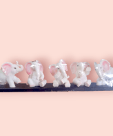 ELEPHANT Mini Animals Miniature Figurines  FOUNTIAN Garden Miniature ELEPHANT Landscape DIY Terrarium Crafts Ornament Accessories for Home Décor (ELEPHANT, Pack of 5) Brand:  TRACKLITE   (6- inch L _ 22- inch W )