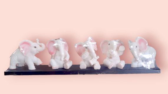 ELEPHANT Mini Animals Miniature Figurines  FOUNTIAN Garden Miniature ELEPHANT Landscape DIY Terrarium Crafts Ornament Accessories for Home Décor (ELEPHANT, Pack of 5) Brand:  TRACKLITE   (6- inch L _ 22- inch W )