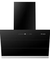 Faber 60 cm 1350 m³/hr Slant, Filterless Auto Clean Chimney,12Yr Warranty on Motor (2Yr Comprehensive), Itailan Design, (HOOD BLISS FL SC AC BK 60, Touch & Gesture Control, Black) 	 ( 33- inch L _ 23- inch W )
