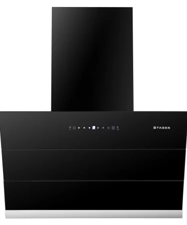 Faber 60 cm 1350 m³/hr Slant, Filterless Auto Clean Chimney,12Yr Warranty on Motor (2Yr Comprehensive), Itailan Design, (HOOD BLISS FL SC AC BK 60, Touch & Gesture Control, Black) ( 33- inch L _ 23- inch W )